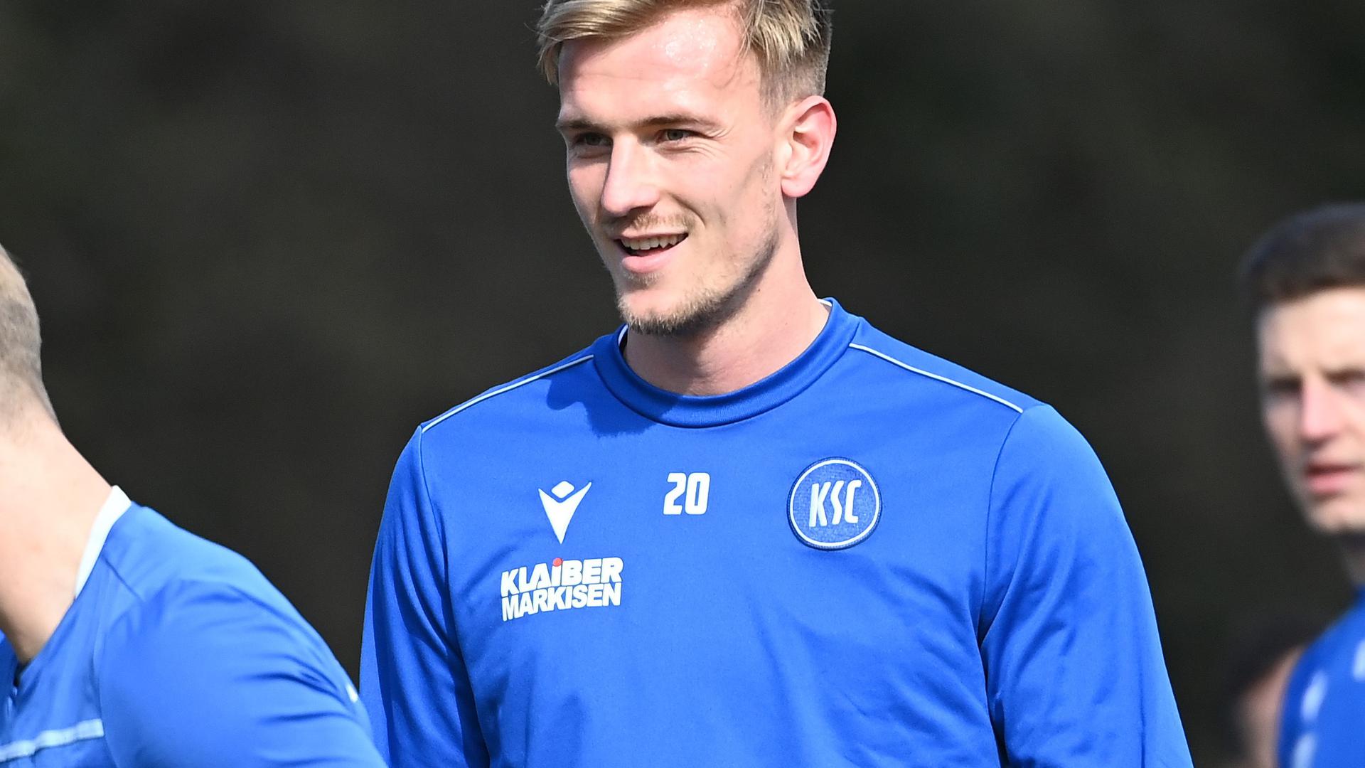 Positiv getestet: KSC-Mittelfeldspieler Alexander Groiß sorgte für den nächsten Corona-Fall beim Karlsruher SC in der laufenden Woche.