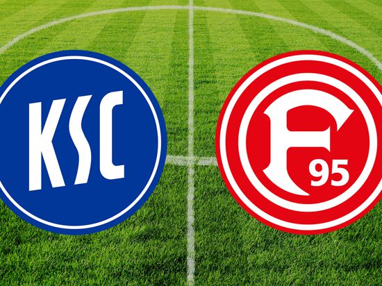 Logo des KSC und Fortuna Düsseldorf