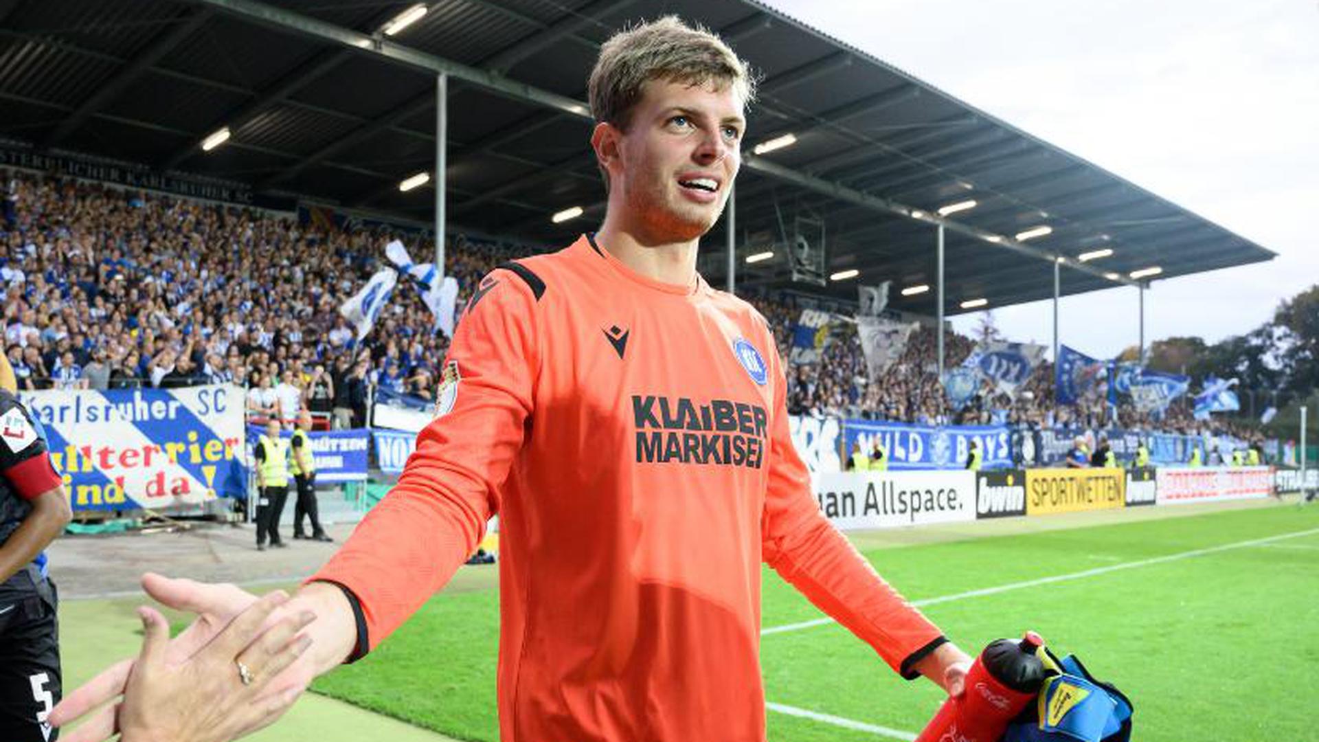 Ohne Gegentor wie etwa beim 2:0 im DFB-Pokal gegen Hannover will KSC-Schlussmann Benjamin Uphoff auch gerne am Samstag in Nürnberg bleiben.