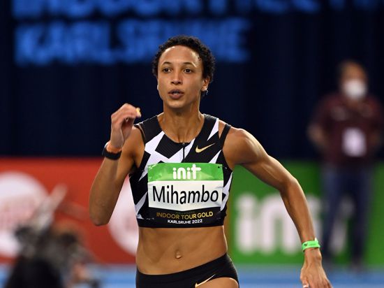 Leichtathletik, Indoor Meeting. Malaika Mihambo aus Deutschland im Vorlauf über die 60m der Frauen. +++ dpa-Bildfunk +++