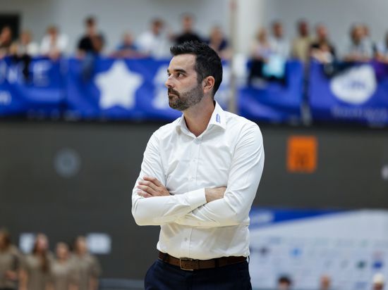 Trainer Aleksandar Scepanovic (PSK)

Basketball/ 2. Bundesliga ProA: PSK Lions - Giessen 46ers, 30.09.2023