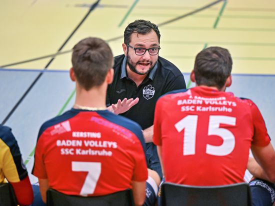 Antonio Bonelli Trainer des SSC

GES/ Volleyball/ Baden Volleys - TSV Muehldorf, 01.10.2022
