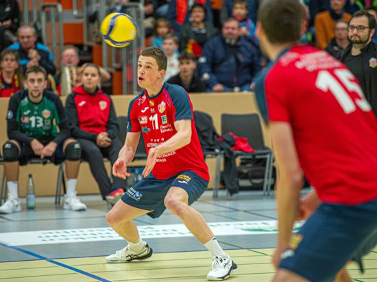 Tobias Hosch (SSC).

GES/ Volleyball/ 2. Bundesliga-Sued: SSC Karlsruhe - TUS Kriftel, 21.01.2023 --

