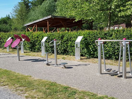 Lußhardt-Generationenpark in Hambrücken, Outdoor-Fitness
