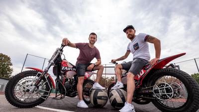 Portrait: Alexander Kleinbichler (Malsch) und Manuel Fitterer (Mörsch) (li).

GES/ Motorsport/ Motoball: 13.08.2020
