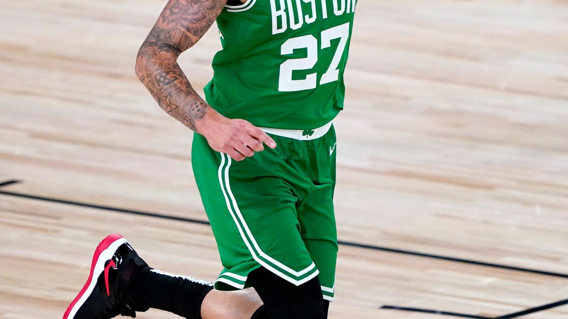 Zeigte im Spiel gegen Toronto eine starke Leistung: Daniel Theis von den Boston Celtics.