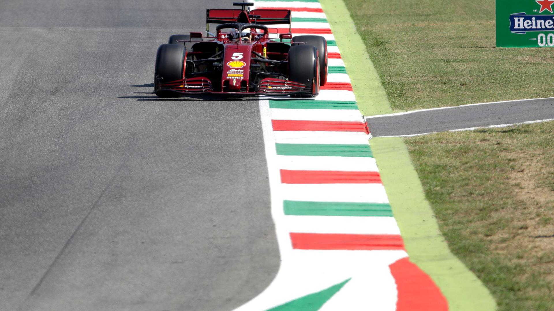 Fuhr im ersten Mugello-Training erneut nur hinterher: Ferrari-Pilot Sebastian Vettel.