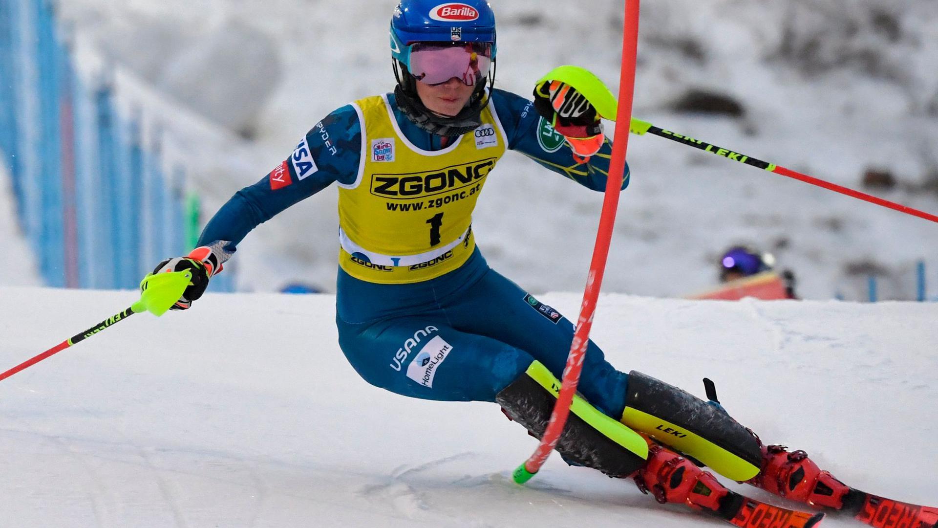 Zweite beim Slalom in Levi: Mikaela Shiffrin.