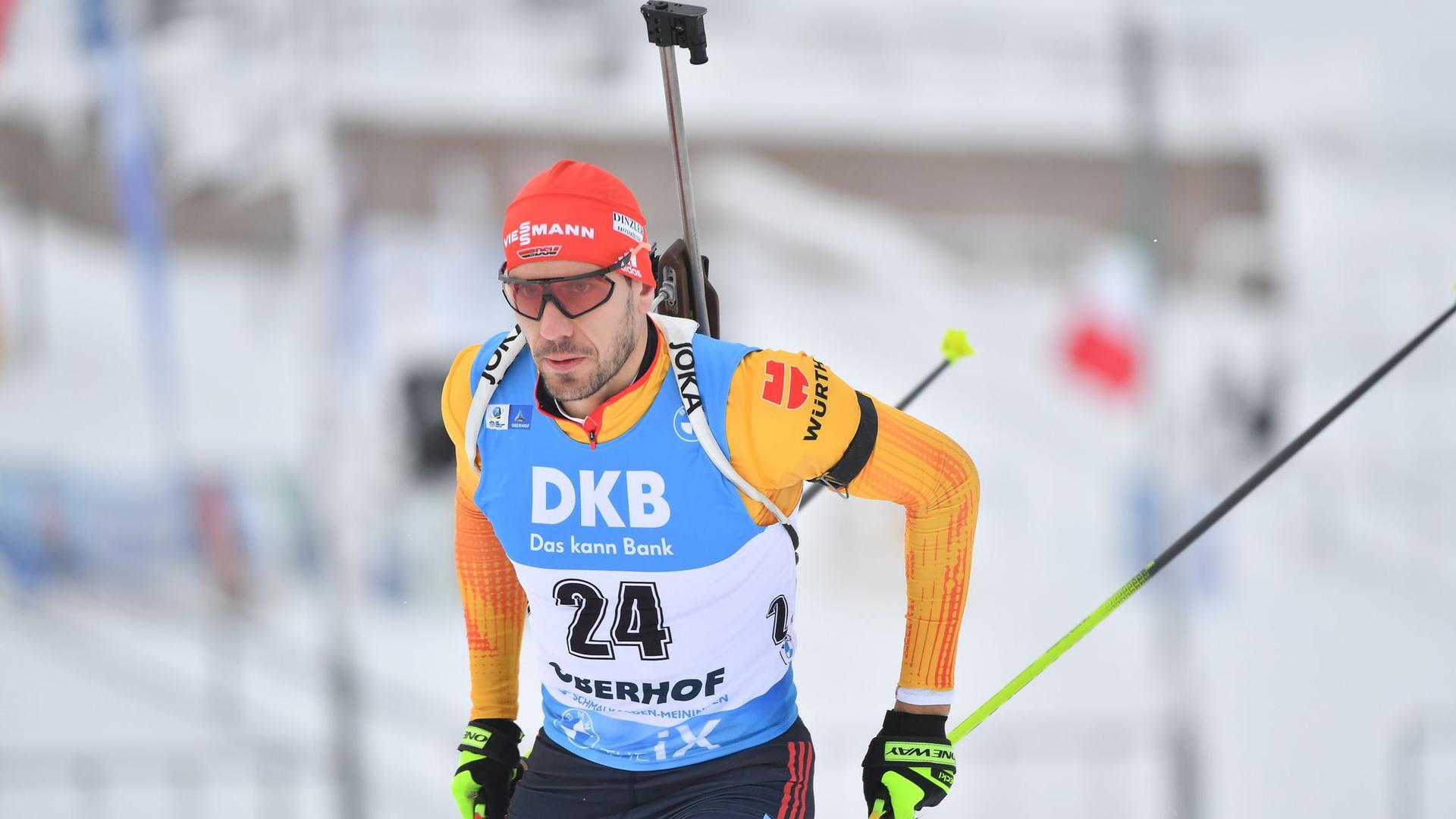 Arnd Peiffer sprintete in Oberhof auf Platz drei.