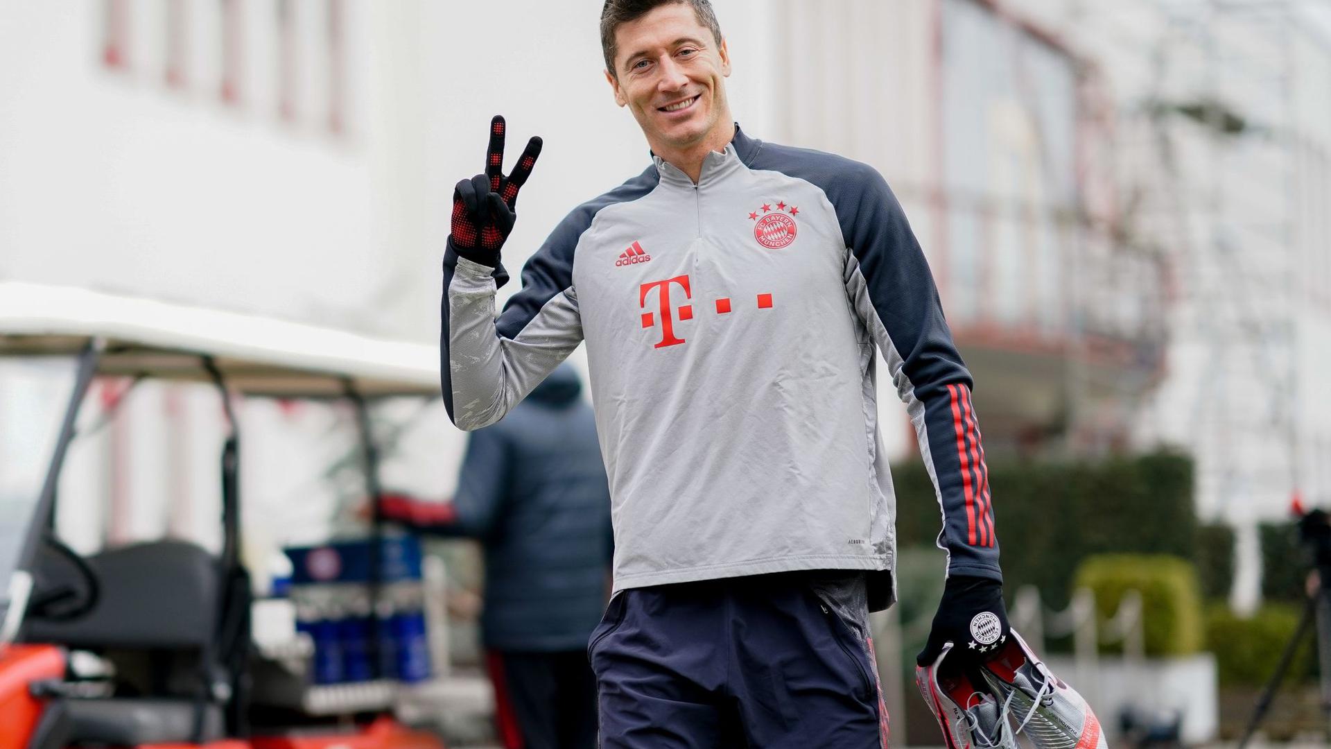 Hat bei Bayern wieder das Training aufgenommen: Robert Lewandowski.