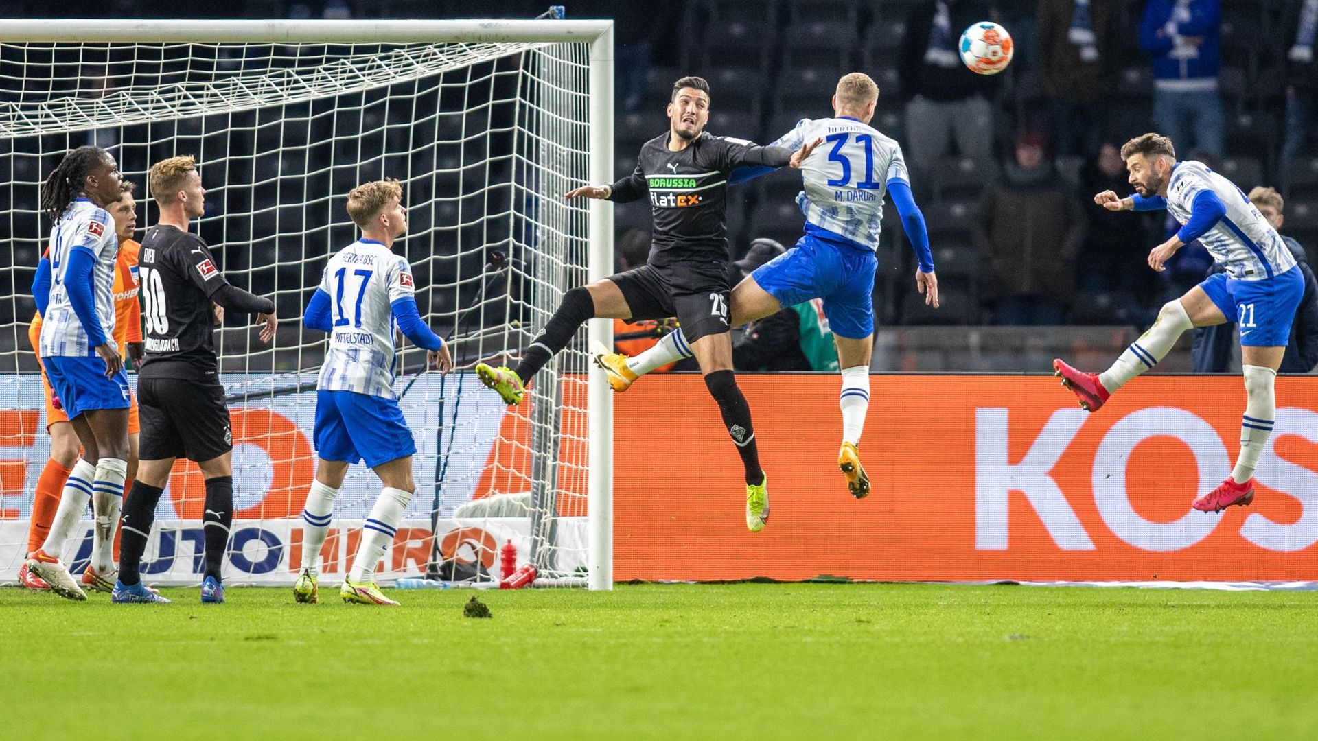 Hertha und Gladbach boten ein intensives, aber chancenarmes Spiel.