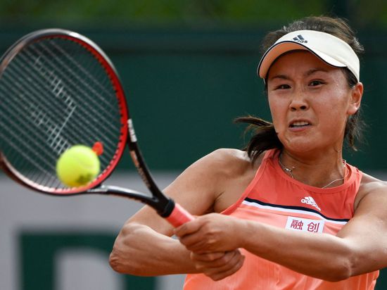 Die chinesische Tennisspielerin Peng Shuai bei den French Open 2018.