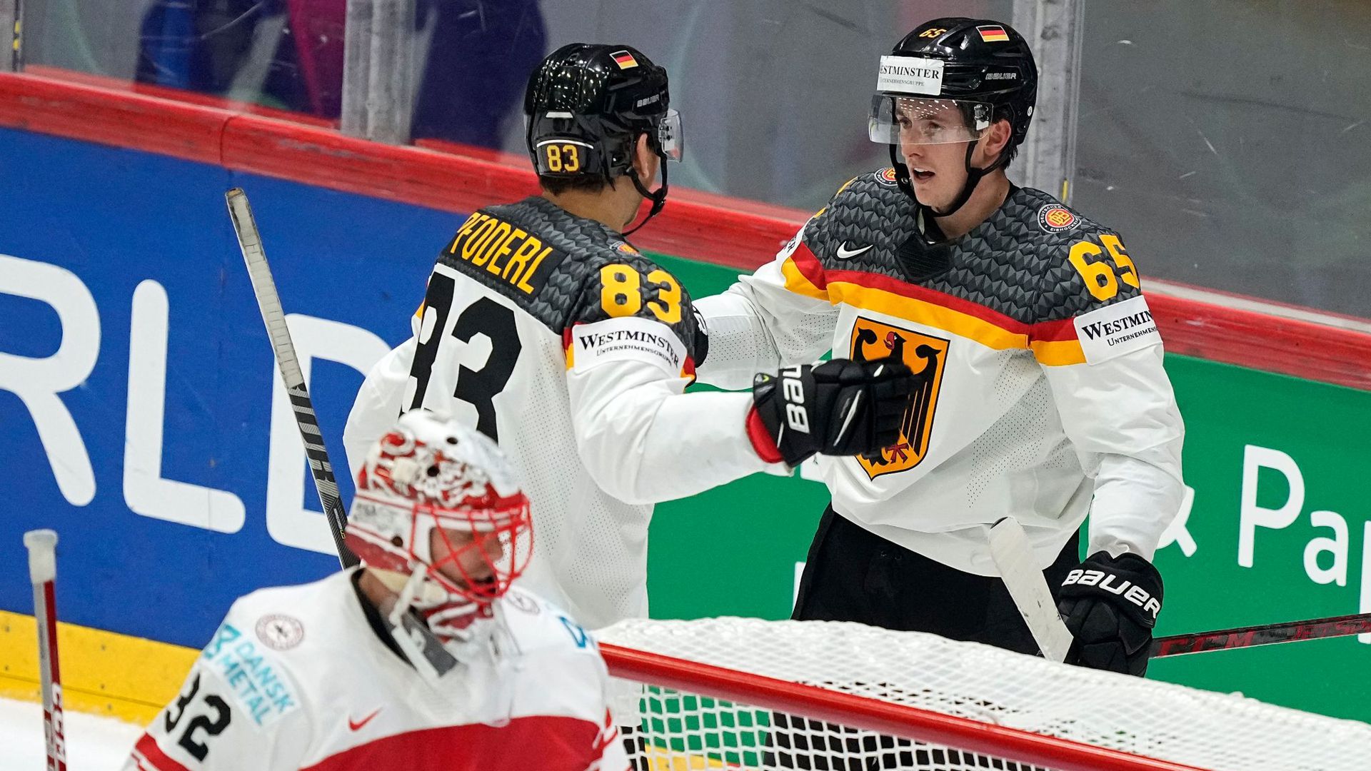 Deutschland steht bei der Eishockey-WM im Viertelfinale.