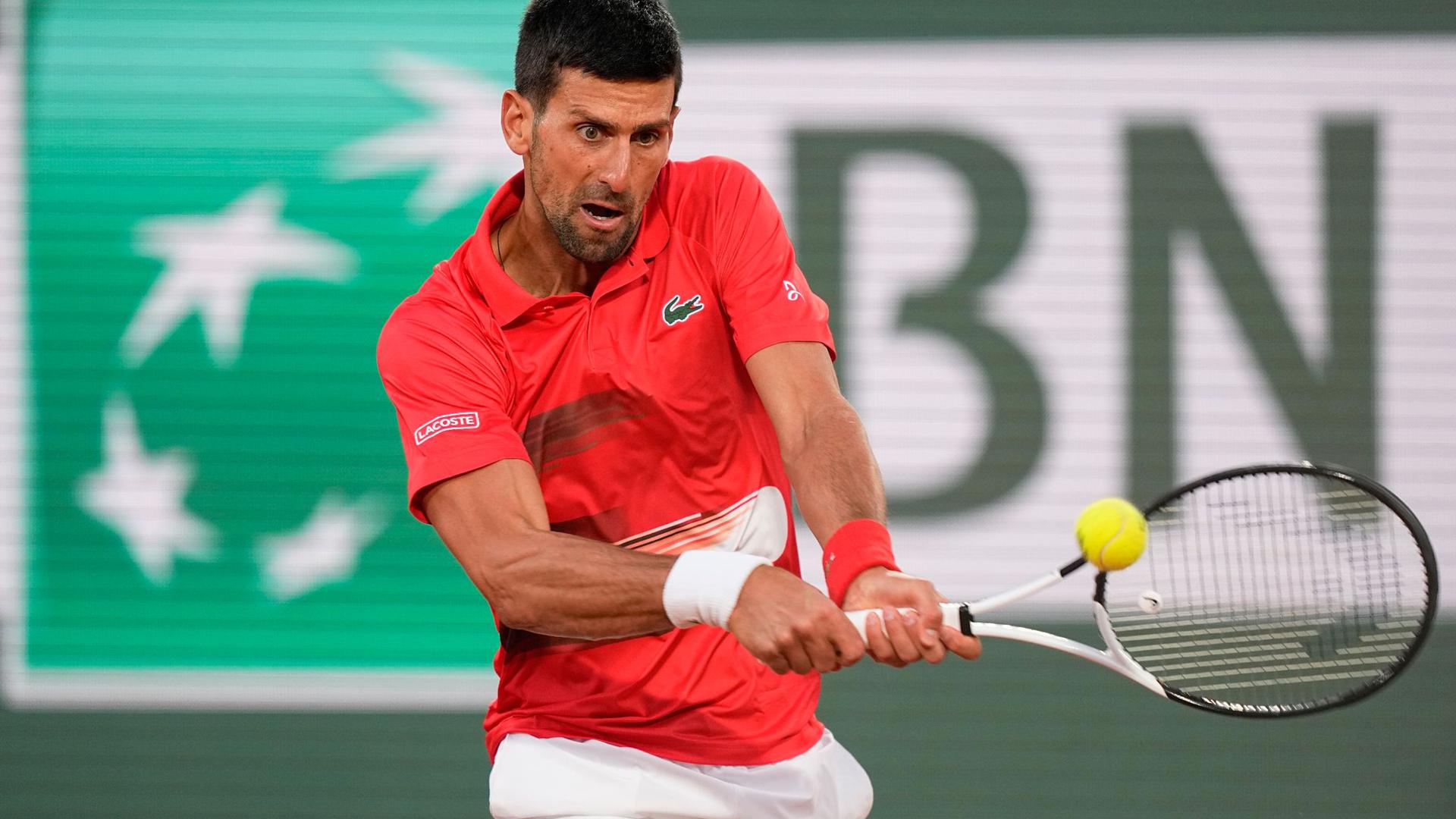 Spielt derzeit bei den French Open in Paris: Novak Djokovic.