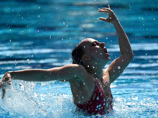 Marlene Bojer gehört beim Synchronschwimmen zur erweiterten Weltspitze