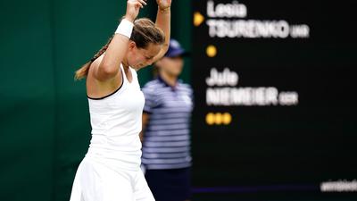 Jule Niemeier hat in Wimbledon das Achtelfinale erreicht.