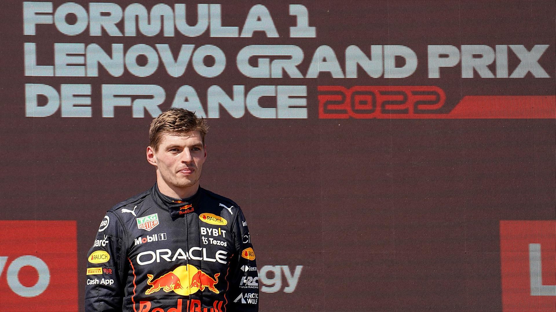 Der Niederländer Max Verstappen vom Team Oracle Red Bull hat den Großen Preis von Frankreich gewonnen.