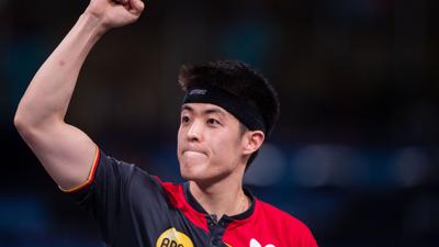 Neuer Europameister im Tischtennis: Dang Qiu.