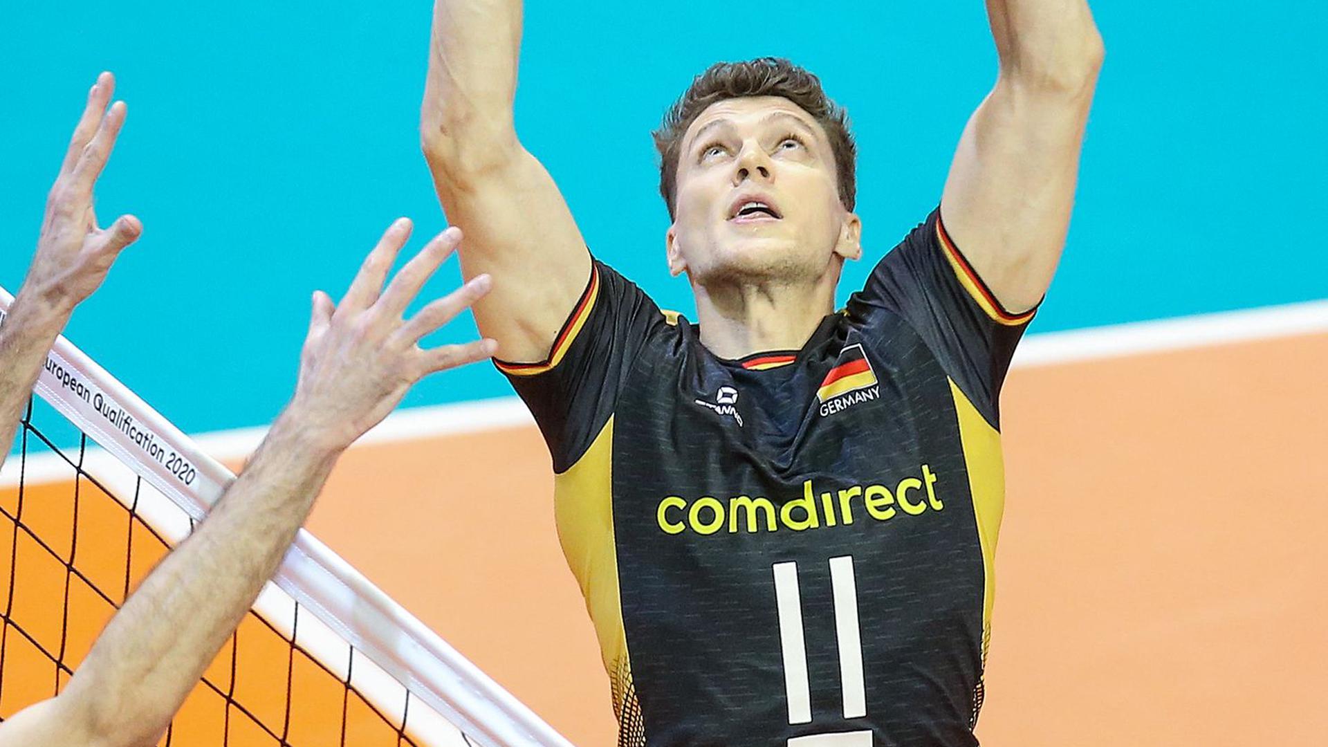 Der Kapitän der deutschen Volleyballer: Lukas Kampa.
